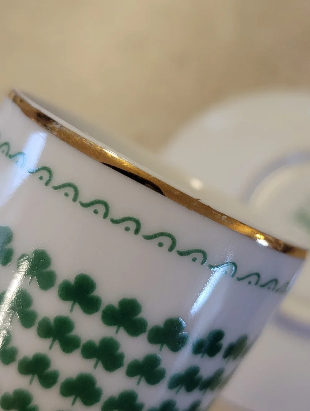 Vintage MCM Lagardo Tackett Schmid Irish Coffee Mug And Saucer Set